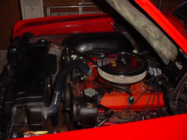 1966 Red Oldsmobile 442 Cutlass Coupe w/post