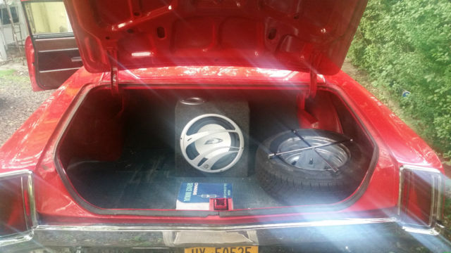 1966 Red Oldsmobile 442 Cutlass Coupe w/post