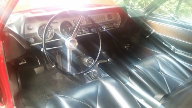 1966 Red Oldsmobile 442 Cutlass Coupe w/post