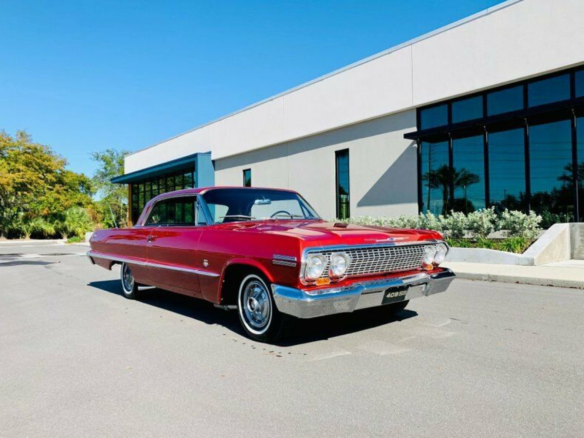 1963 Red Chevrolet Impala --