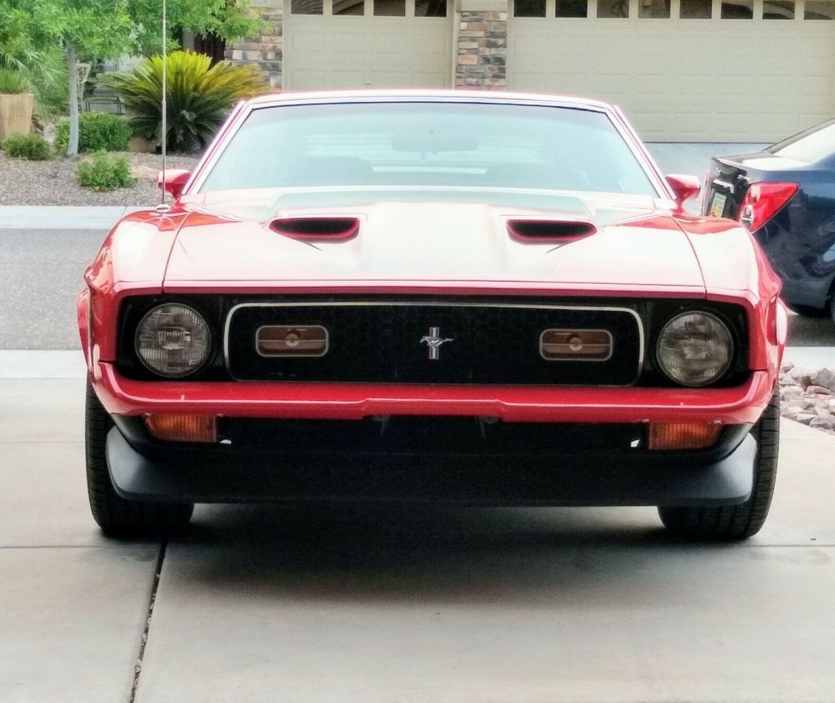 1971 Red Ford Mustang Fastback