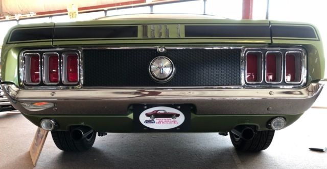 1970 Green Ford Mustang Fastback