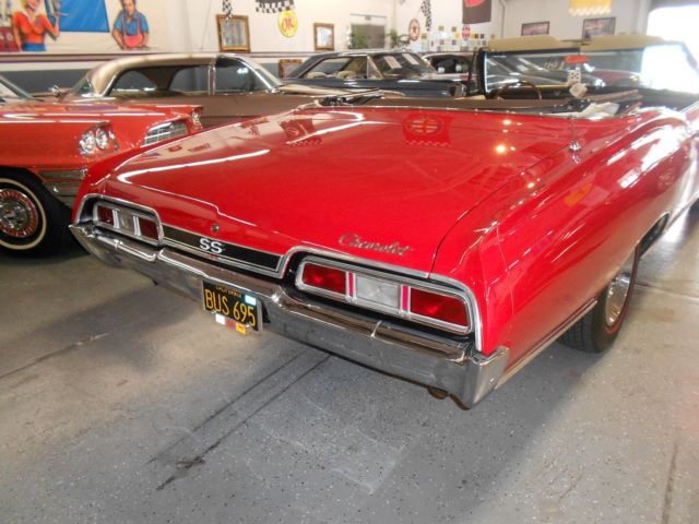 1967 Red Chevrolet Impala Convertible