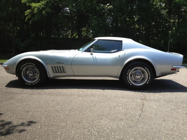 1970 Silver Chevrolet Corvette Coupe