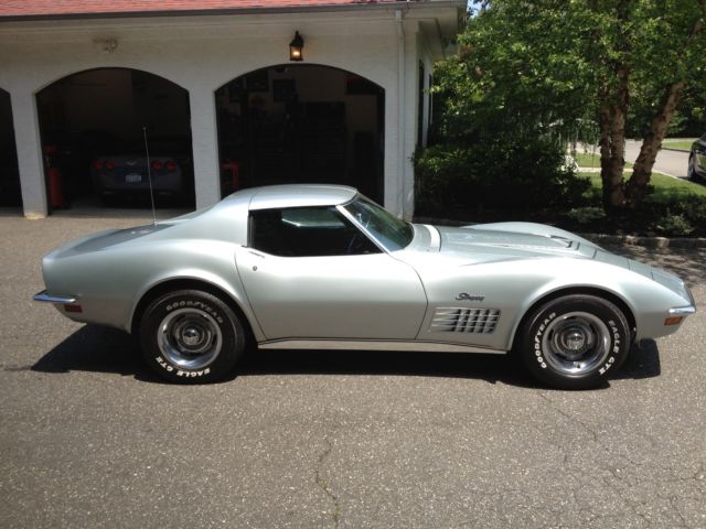 1970 Silver Chevrolet Corvette Coupe