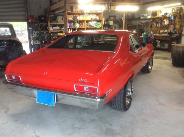 1972 Red Chevrolet Nova Coupe