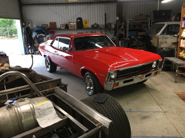 1972 Red Chevrolet Nova Coupe