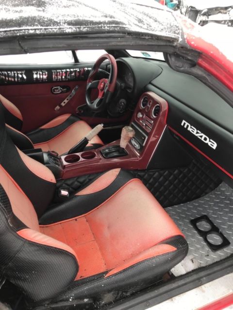 1991 Red Mazda MX-5 Miata Convertible