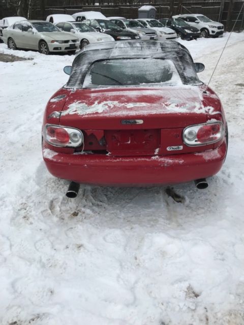 1991 Red Mazda MX-5 Miata Convertible