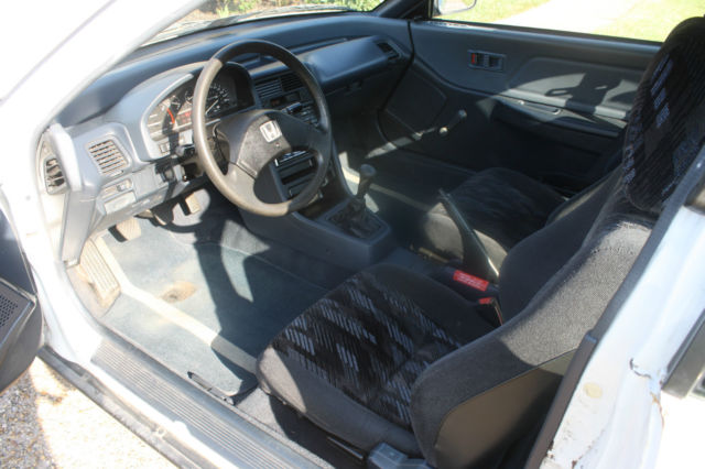 1991 White Honda CRX Hatchback