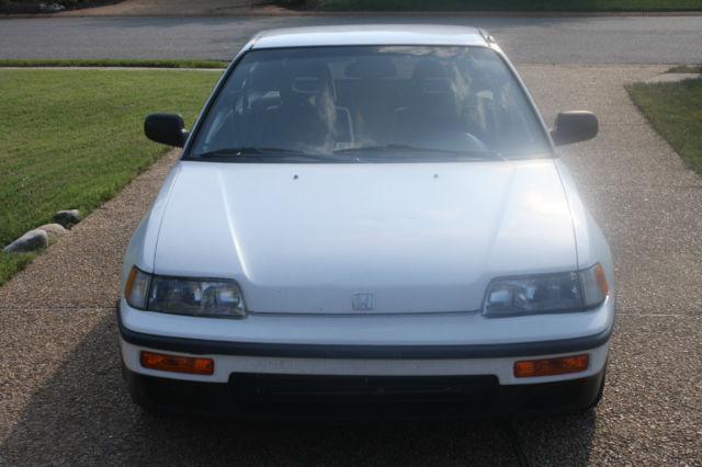 1991 White Honda CRX Hatchback