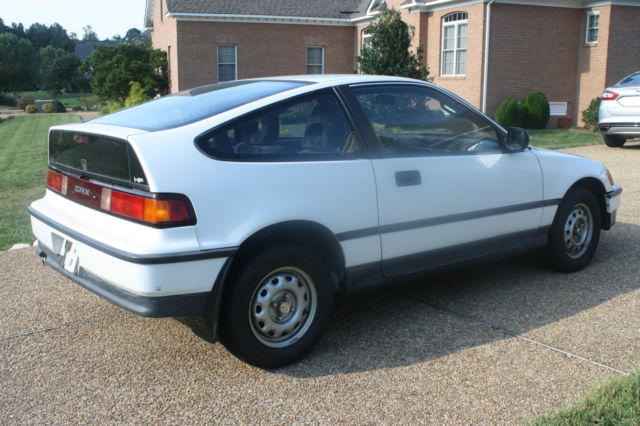 1991 White Honda CRX Hatchback