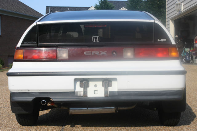 1991 White Honda CRX Hatchback