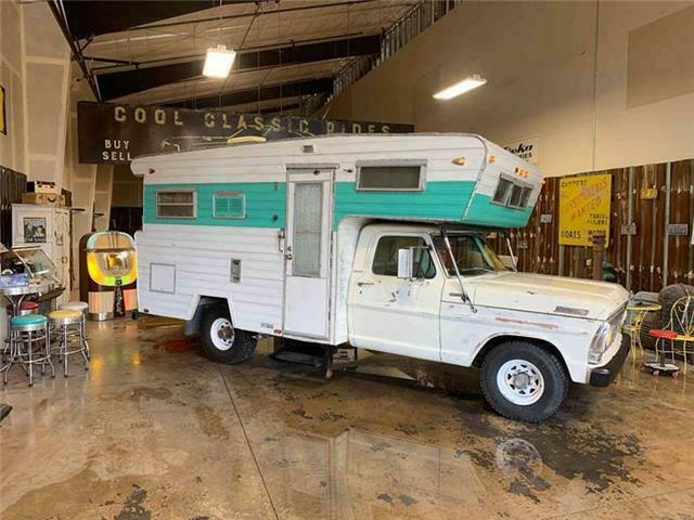 1967 White Ford Camper Equiped 18ft Chassis