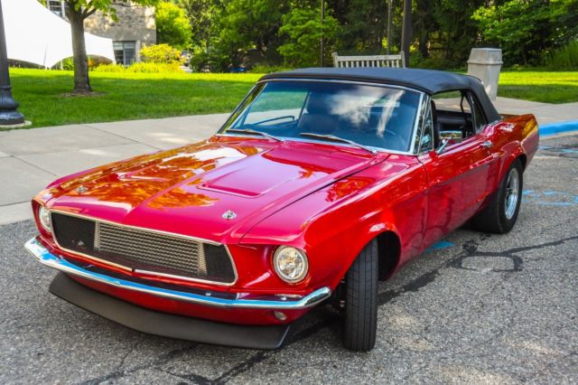 1968 Red Ford Mustang Convertible