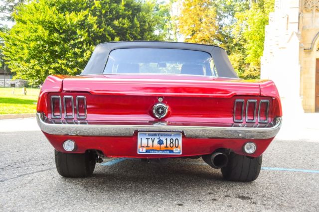 1968 Red Ford Mustang Convertible