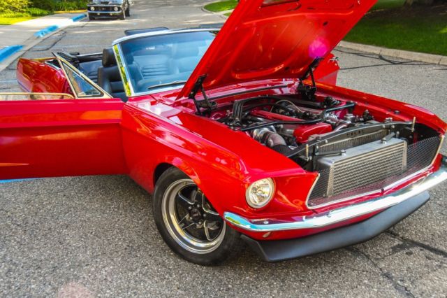 1968 Red Ford Mustang Convertible