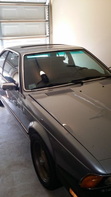 1985 Blue BMW 6-Series Coupe