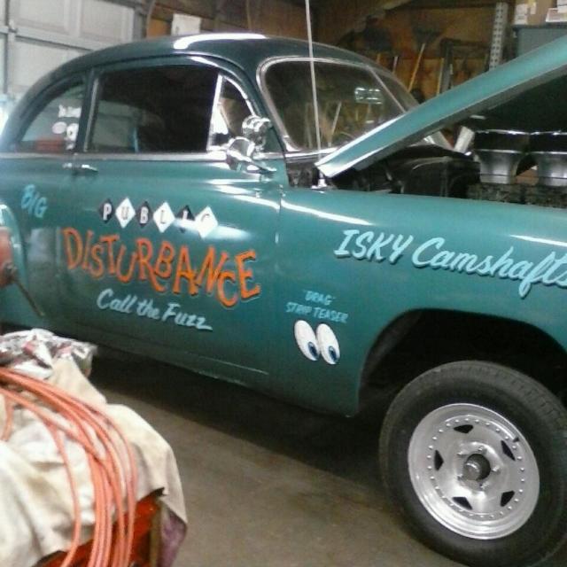 1952 Green Chevrolet Gasser