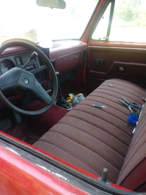 1988 Red Dodge Other Pickups Standard Cab Pickup