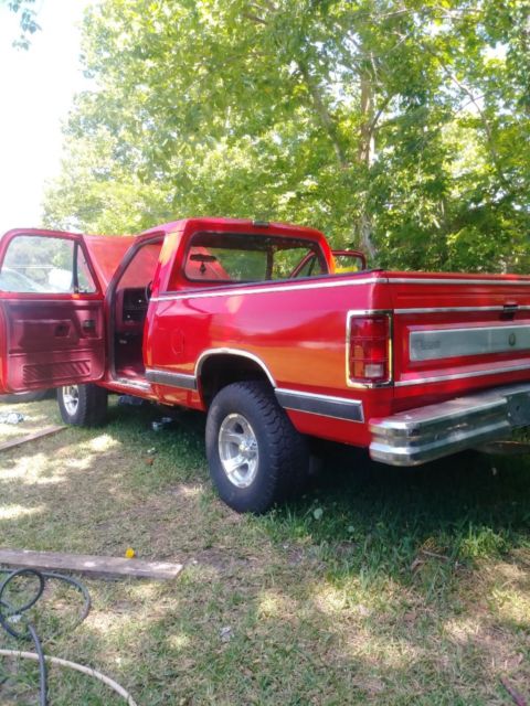 1988 Red Dodge Other Pickups Standard Cab Pickup