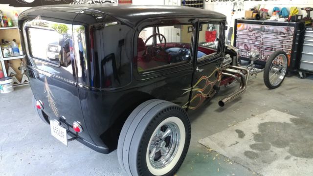 1929 Black Ford Model A Sedan