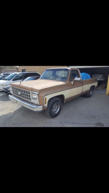 1980 Brown/ Tan Chevrolet C-10 Standard Cab Pickup