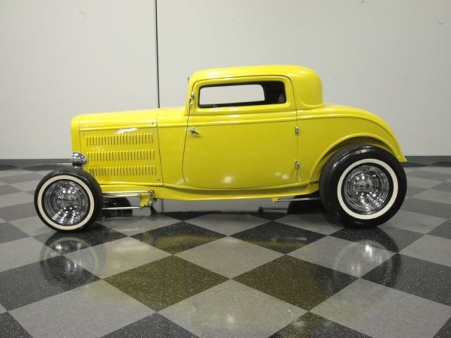 1932 Yellow Ford 3 Window Coupe Coupe