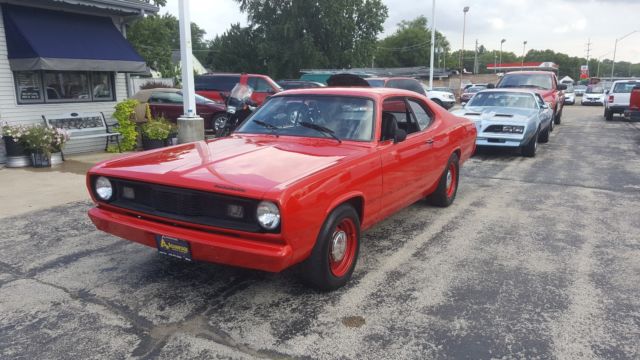 1971 Red Plymouth Duster 2 Door Sports Hardtop