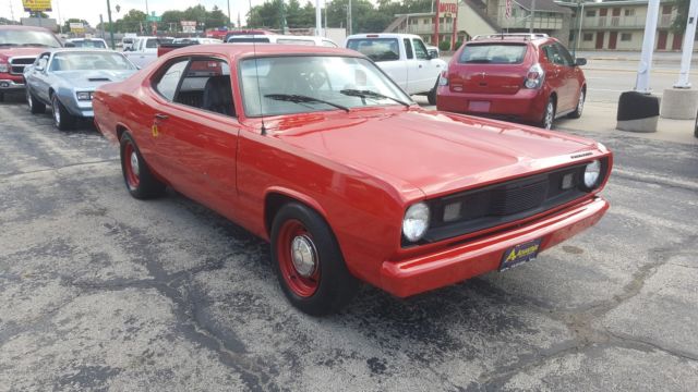 1971 Red Plymouth Duster 2 Door Sports Hardtop