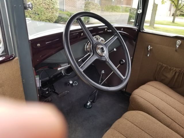 1930 Grey/Green Ford Model A Sedan