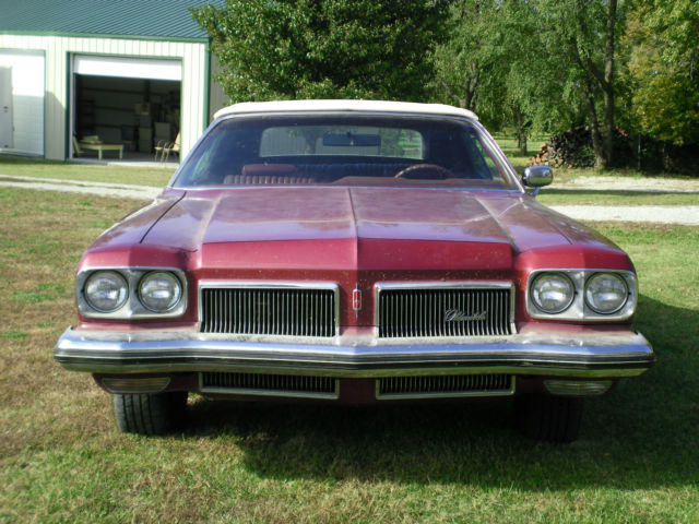 1973 Burgundy Red Oldsmobile Eighty-Eight Convertible