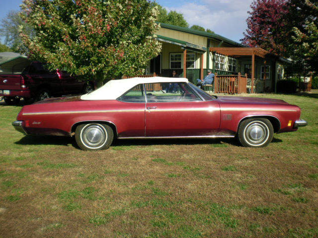1973 Burgundy Red Oldsmobile Eighty-Eight Convertible