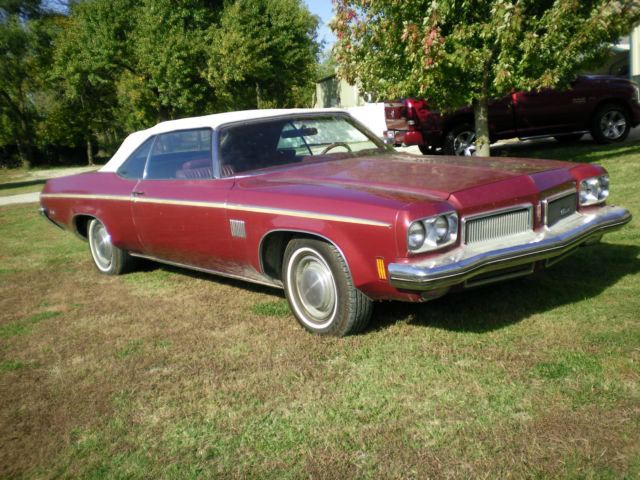 1973 Burgundy Red Oldsmobile Eighty-Eight Convertible