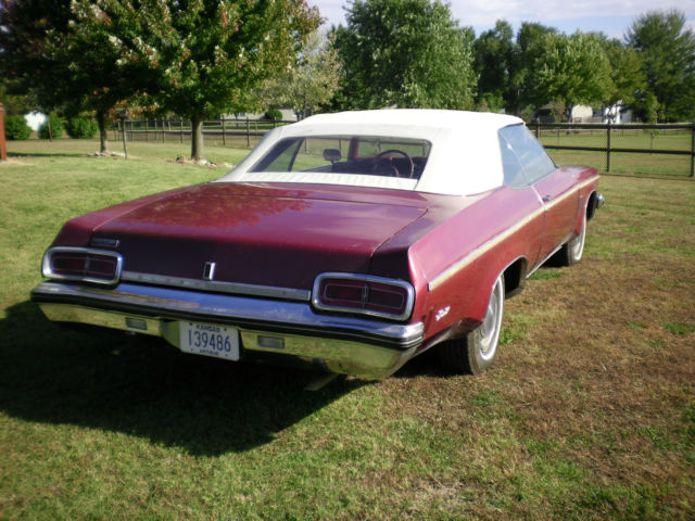 1973 Burgundy Red Oldsmobile Eighty-Eight Convertible