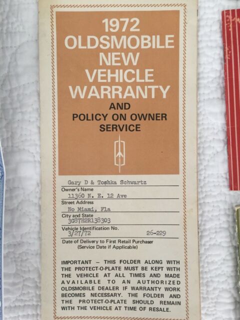 1972 Blue Oldsmobile Cutlass Coupe