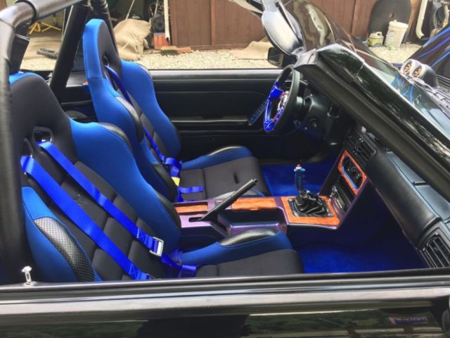 1990 Blue Ford Mustang Convertible