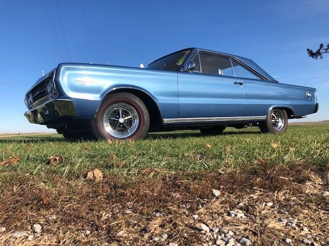 1967 Blue Plymouth GTX Coupe