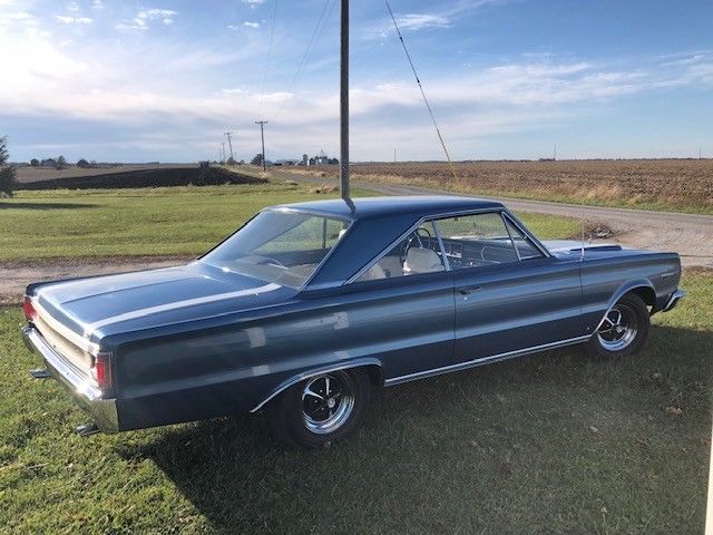 1967 Blue Plymouth GTX Coupe