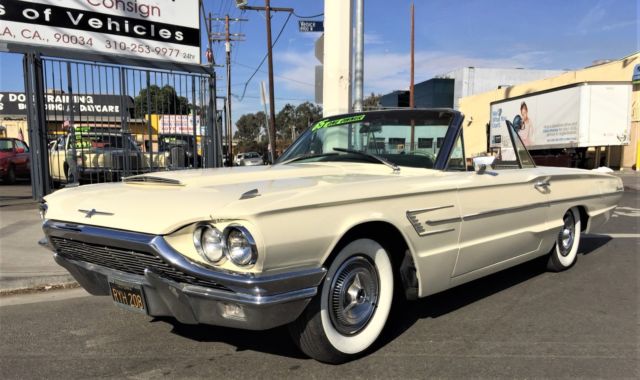 1965 White Ford Thunderbird Convertible