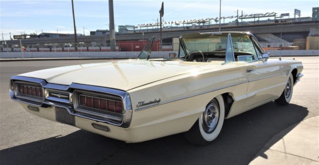 1965 White Ford Thunderbird Convertible
