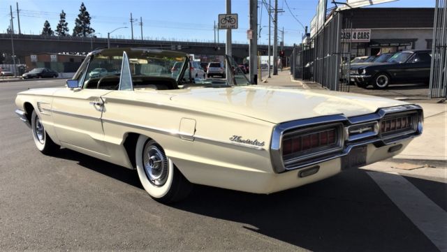 1965 White Ford Thunderbird Convertible