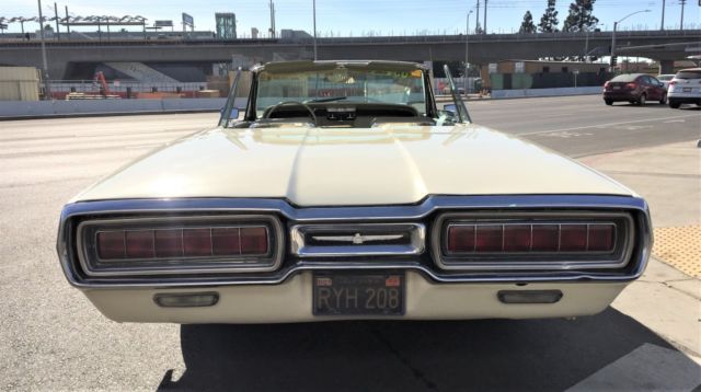 1965 White Ford Thunderbird Convertible