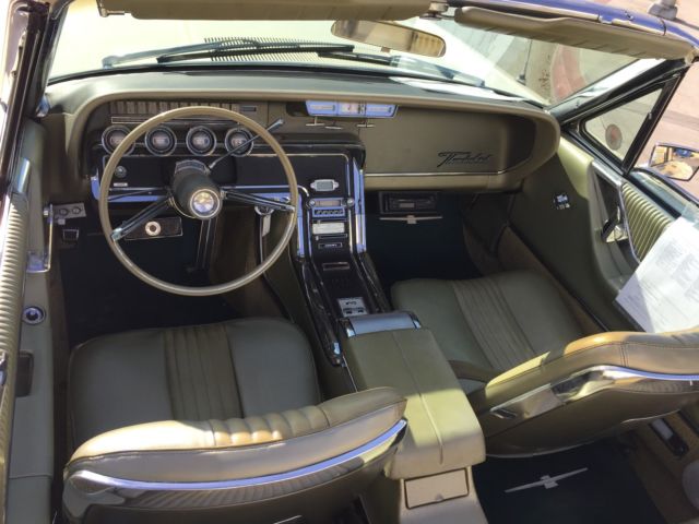 1965 White Ford Thunderbird Convertible
