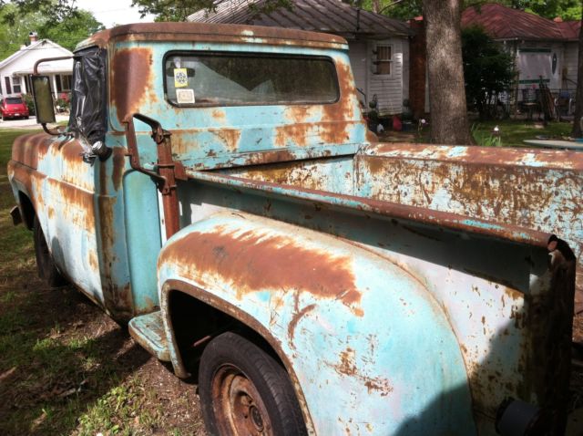 1960 Green / Patina Ford F-100 Step Side Pick Up Truck