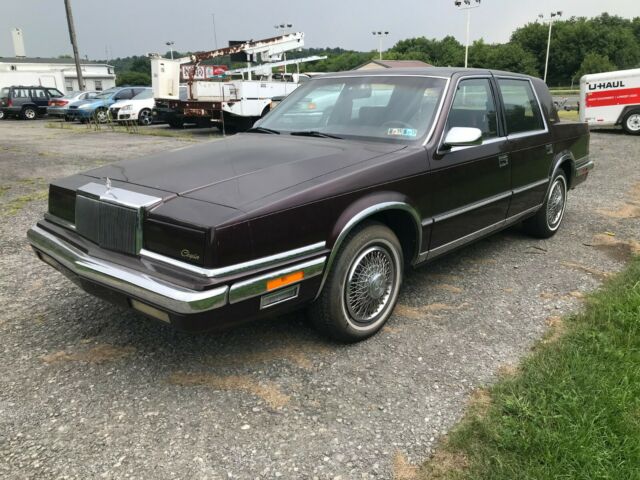 1988 Burgundy Chrysler New Yorker Sedan
