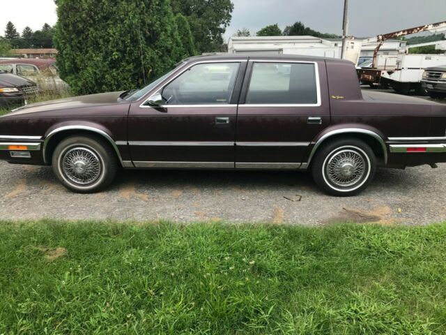 1988 Burgundy Chrysler New Yorker Sedan