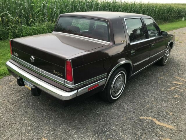 1988 Burgundy Chrysler New Yorker Sedan