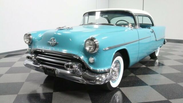 1954 Blue Oldsmobile Eighty-Eight Hardtop