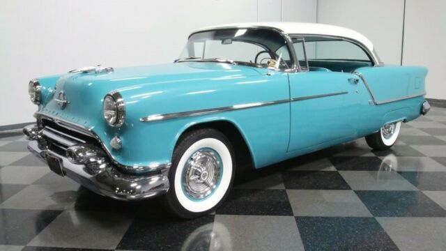 1954 Blue Oldsmobile Eighty-Eight Hardtop